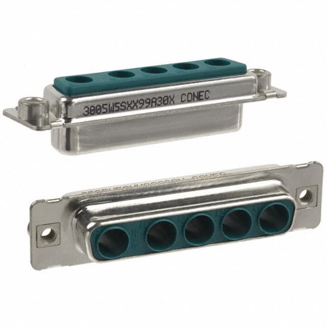 3005W5SXX99A30X CONN D-SUB HOUSING RCPT 5POS