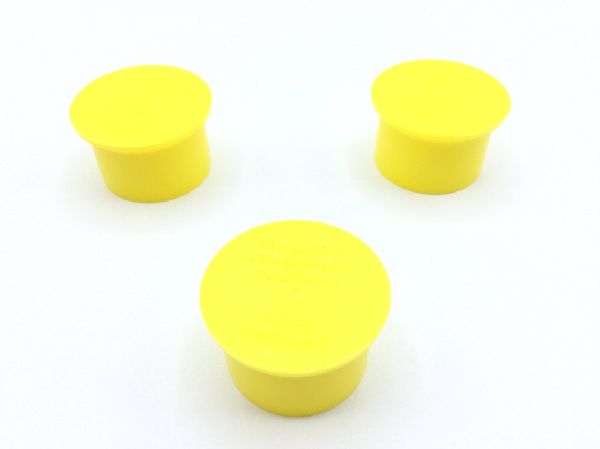 EP-16 The Caplugs EP-16 is a yellow, static-free protective dust and moisture cap designed for threaded connectors. It features a 1-20 thread size for easy application and removal.