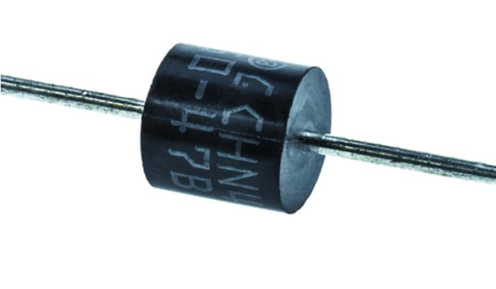 LDP35CARL TVS diode with 55V clamping voltage, 15A peak pulse current, and 5W peak pulse power in an R-6 axial through-hole package.