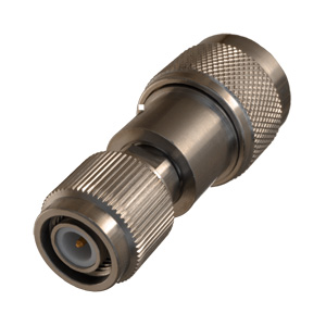 ADT-2584-NM-TNM-02 This is a between-series N male to TNC male coaxial adapter from Cinch. It features 50 Ohm impedance, DC to 18 GHz frequency range, and threaded fastening.