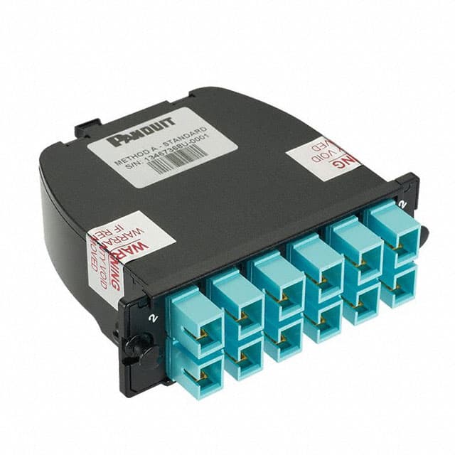 FC2ZO-12-10B2 12-FIBER OM4 TOTAL, AQUA ADAPTER