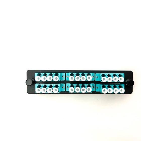 BLX-LC24AQB LC QUAD 6 PACK, 24 FIBERS, AQUA