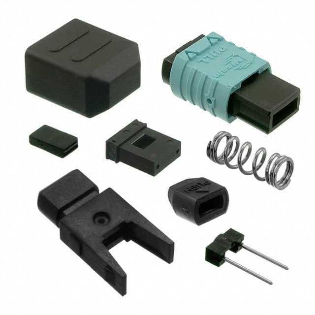 MPO-M-M-12-A-1-HD 12F MPO CONNECTOR, MALE, MM, AQU