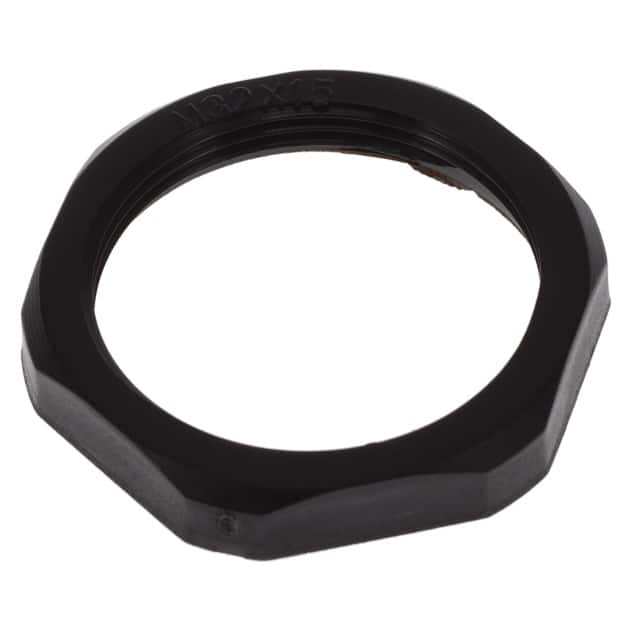 0936000458 NYL LOCKNUT M32X1.5 BK RAL9005