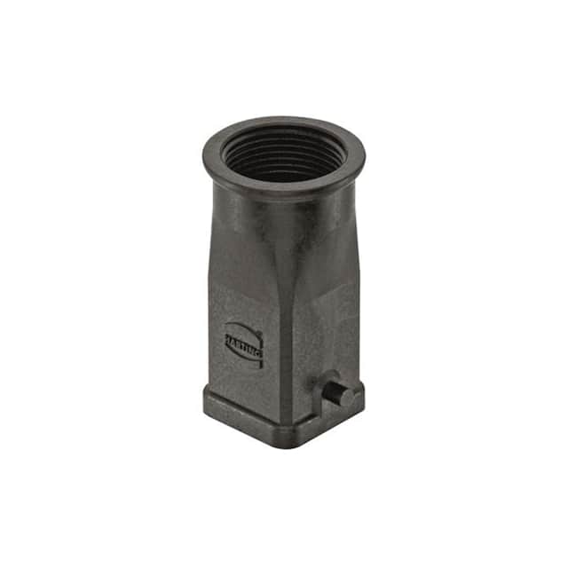 19200030437 3A BLACK PLASTIC HOOD ANGLED ENT