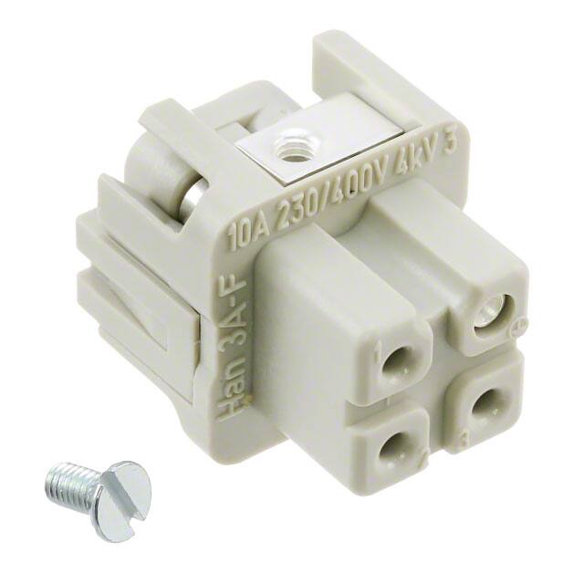 09200032711 INSERT FEMALE 3POS+1GND SCREW