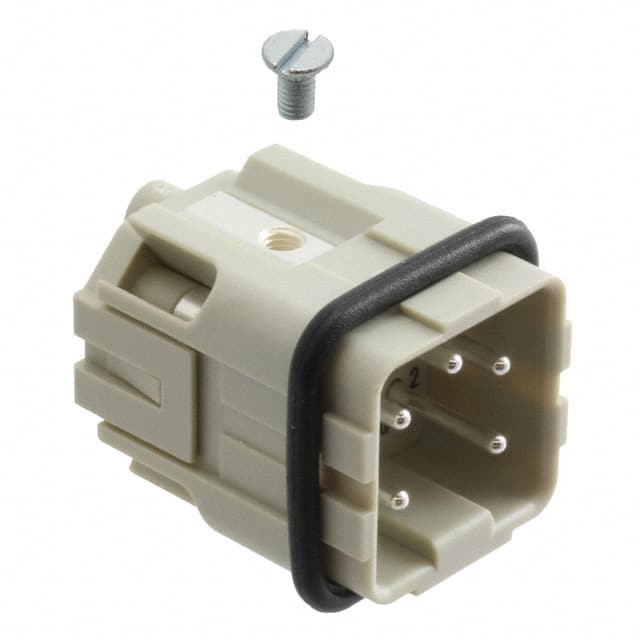 09200042611 INSERT MALE 4POS+1GND SCREW