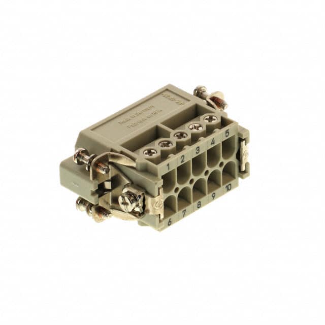09200102612 INSERT MALE 10POS+1GND SCREW