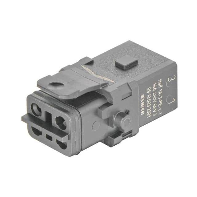 09100033301 1A 3+PE FEM CRIMP INSERT SLATCH