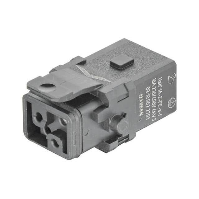 09100022701 1A 2+PE FEM SCREW INSERT SLATCH