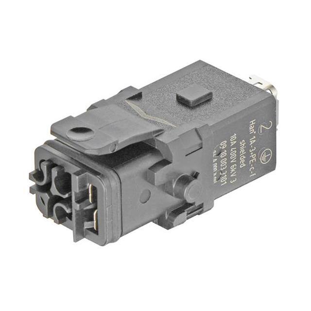09100033101 1A 3+PE FEM SHIELD CRIMP SLATCH