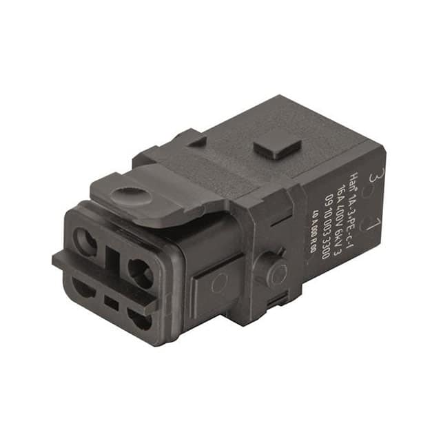 09100033300 1A 3+PE FEMALE CRIMP INSERT WITH