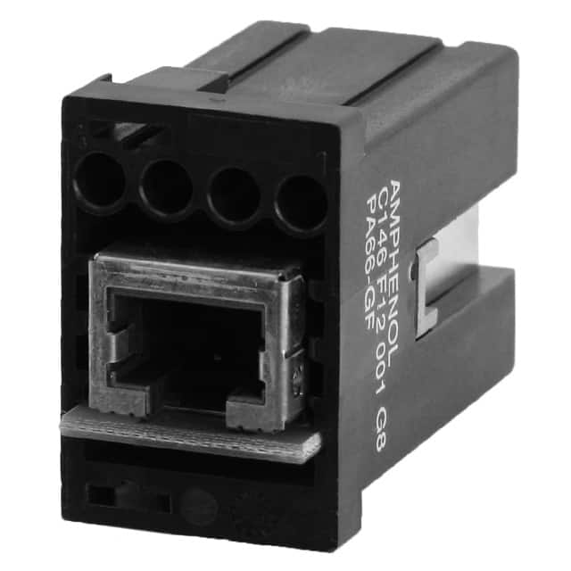 C146F12001G8 MOD RJ45 FEMALE 8P8C+5PWR CRIMP