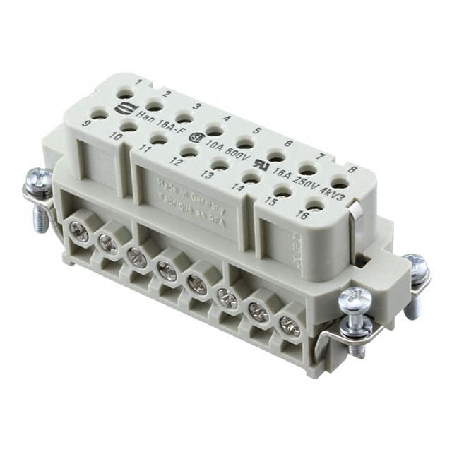 09200162814 HAN 16A FEMALE SCREW TERMINAL IN