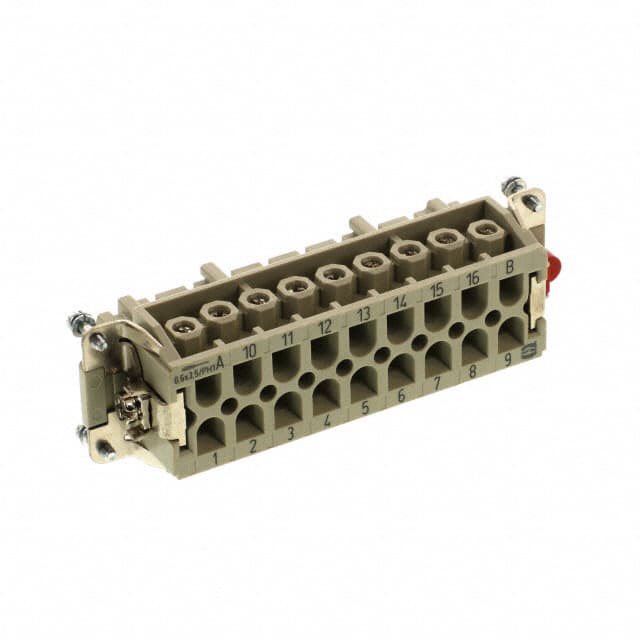 09340162701 INSERT FEMALE 16+2POS+1GND SCREW