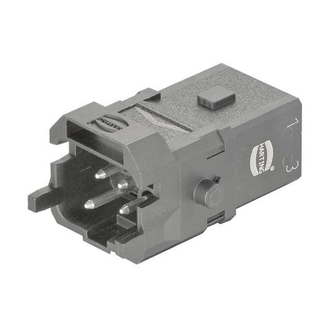 09100032601 1A 3+PE MALE SCREW INSERT SLATCH