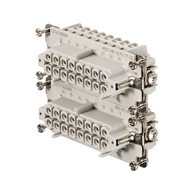 1216100000 INSERT FEMALE 16POS+1GND SCREW