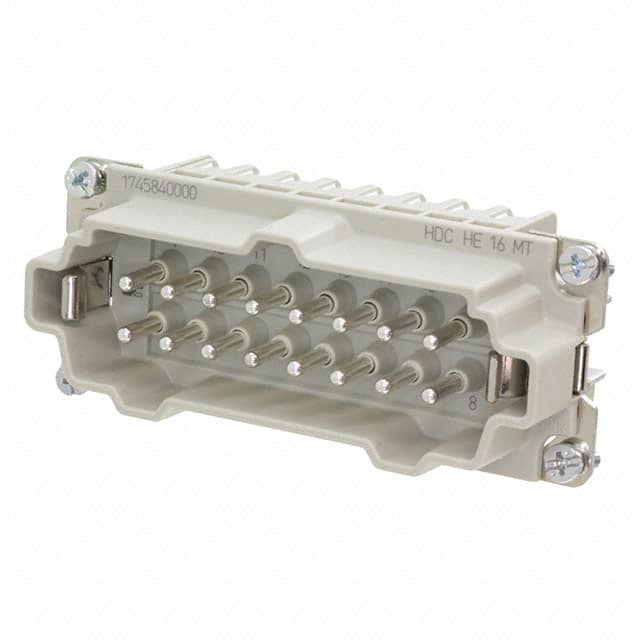 1745840000 INSERT MALE 16POS+1GND CLAMP