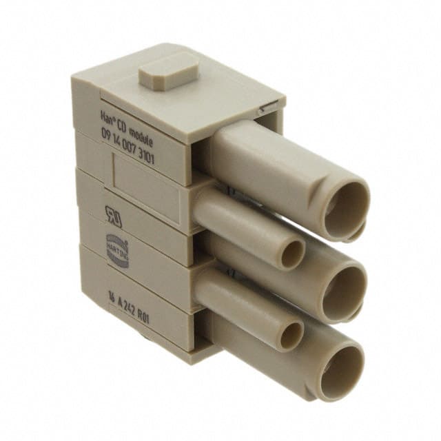 09140073101 MODULE FEMALE 3+4POS CRIMP