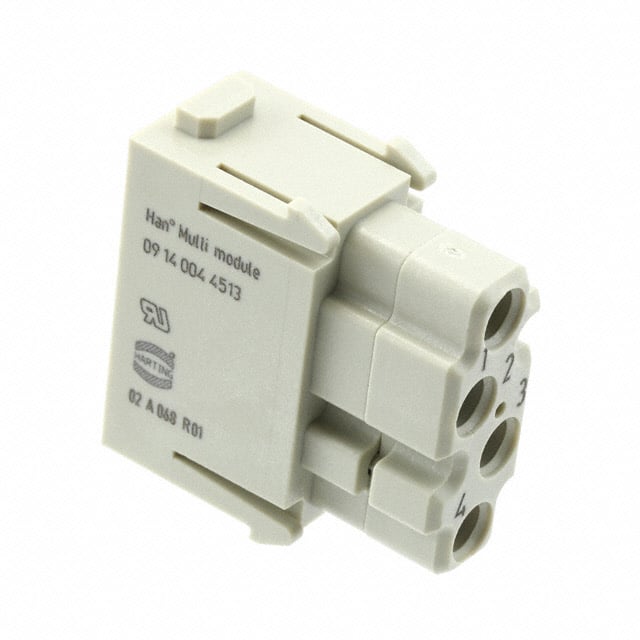 09140044513 MODULE FEMALE 4POS CRIMP/SOLDER