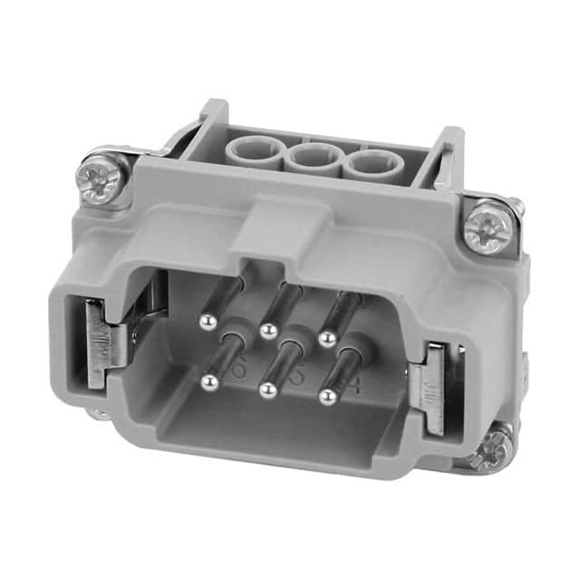 C146 10A006 400 1 INSERT MALE 6POS+1GND SCREW