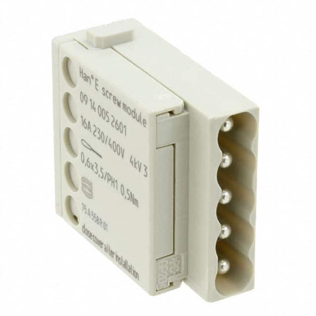 09140052601 HAN E SCREW MODULE - MALE