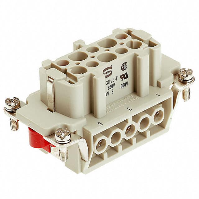 09340032701 INSERT FEMALE 3+2POS+1GND SCREW