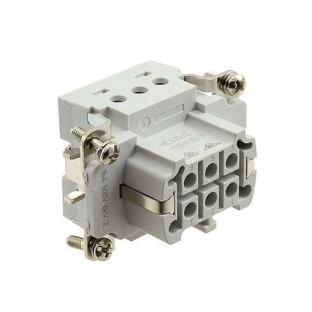 2-1103635-3 INSERT FEMALE 6POS+1GND CRIMP