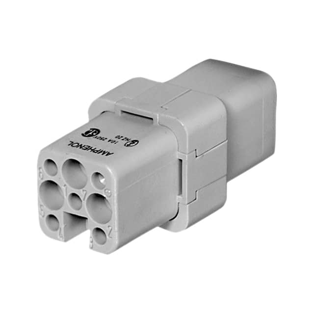 C146 10B007 500 2 INSERT FEMALE 7POS+1GND CRIMP