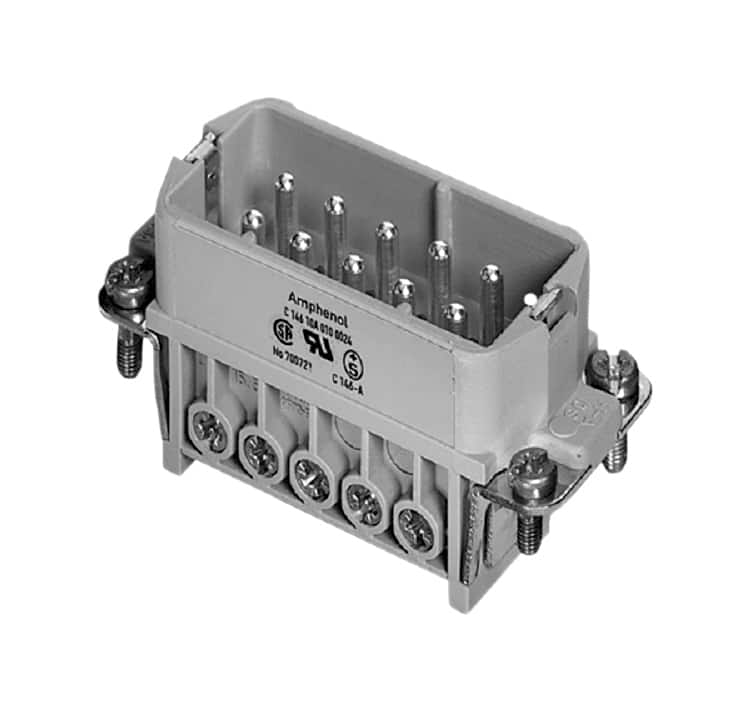 C14610A0101024 INSERT MALE 10POS+1GND SCREW