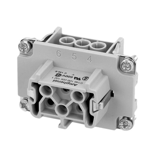 C14610B0060021 INSERT FEMALE 6POS+1GND SCREW