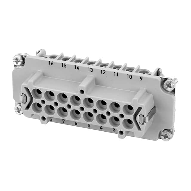 C14610B0061023 INSERT FEMALE 6+2POS+1GND SCREW
