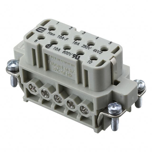 09200102814 HAN 10A FEMALE SCREW TERMINAL IN