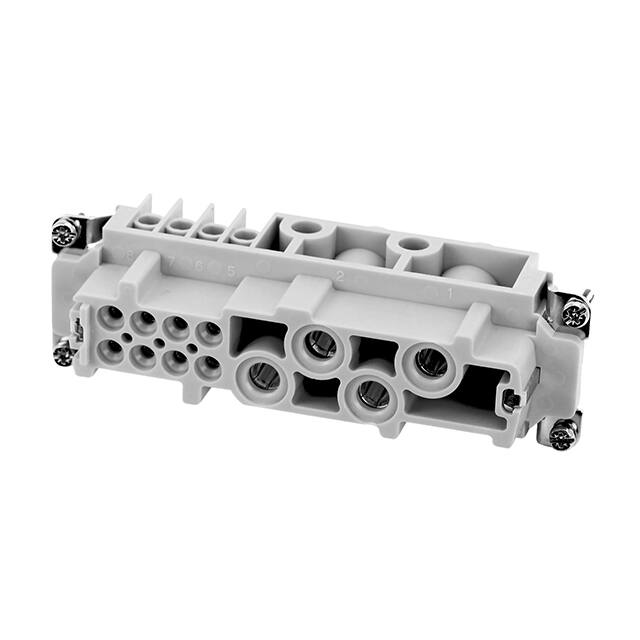 C146 10B012 100 13 INSERT FEMALE 4+8POS+1GND SCREW