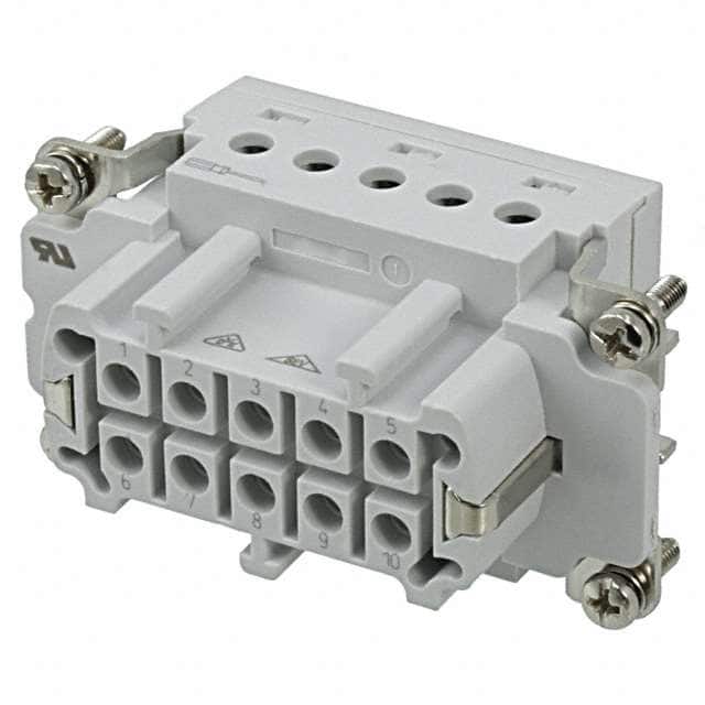 1-1103637-1 INSERT FEMALE 10POS+1GND SCREW