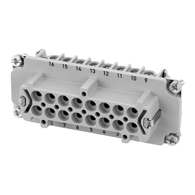 C146 10B016 400 1 INSERT FEMALE 16POS+1GND SCREW