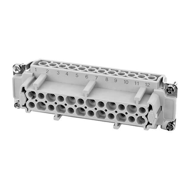 C146 10B024 400 1 INSERT FEMALE 24POS+1GND SCREW