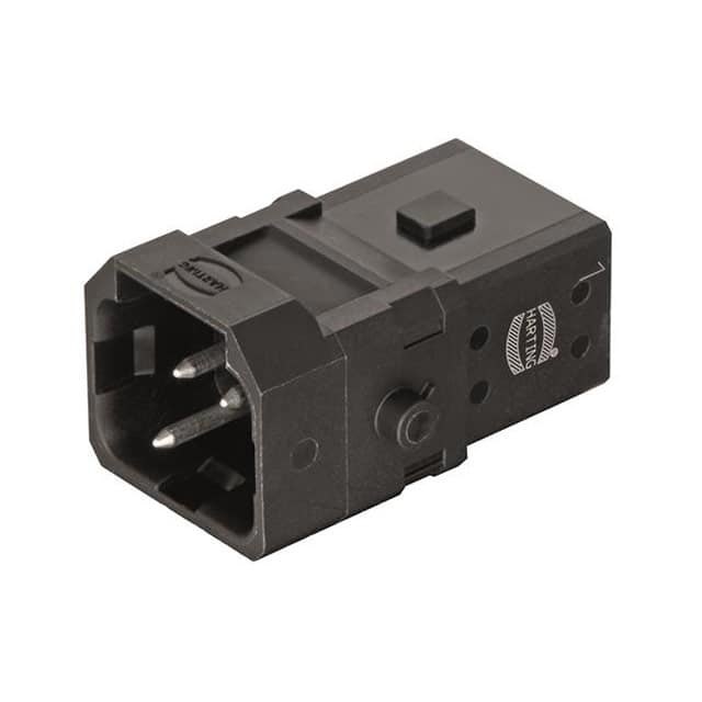 09100022600 1A 2+PE MALE SCREW INSERT WITH S