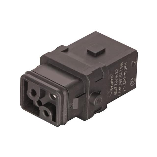 09100022705 1A 2+PE FEMALE SCREW INSERT FOR