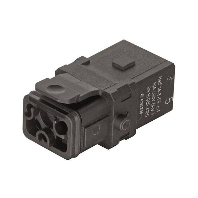 09100053100 1A 5+PE FEMALE CRIMP INSERT WITH