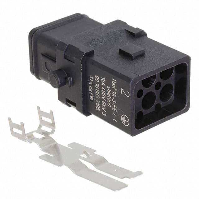 09100033105 1A 3+PE FEMALE SHIELDED CRIMP IN