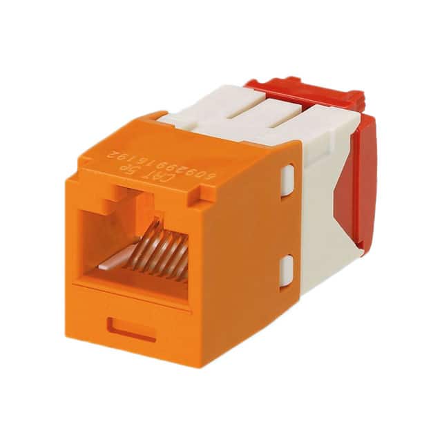 CJ5E88TGOR-24 MINI-COM MODULE, CAT 5E, UTP, 8