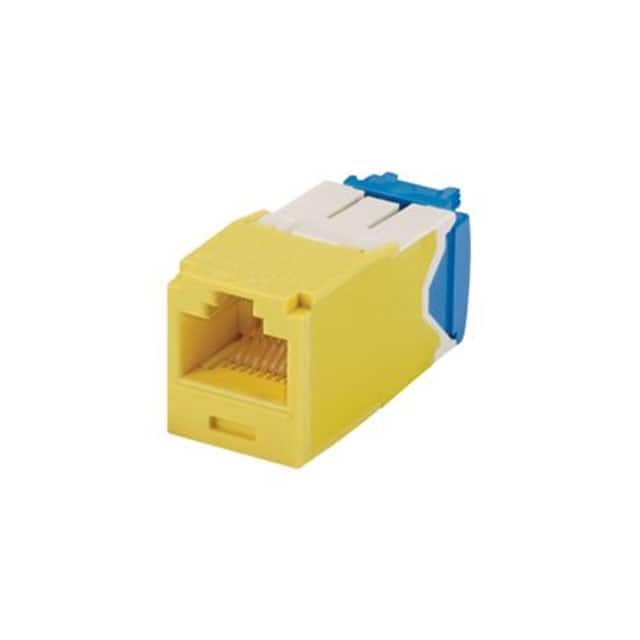 CJ6X88TGYL-24 MINI-COM MODULE, CAT 6A, UTP, 8