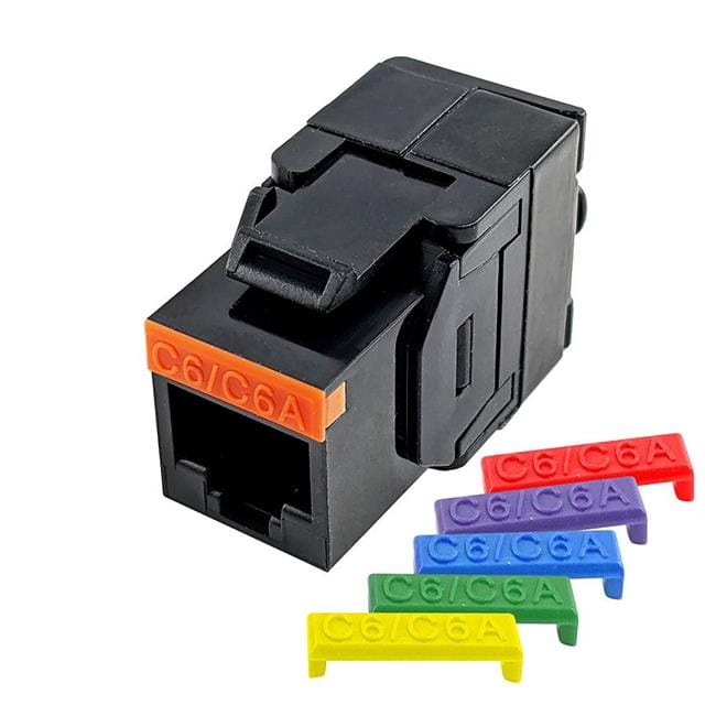 S45-3600B CAT6/6A BLK KEYSTONE TOOLLESS 1E