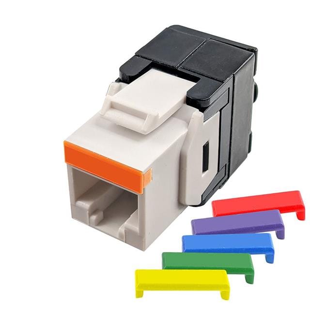 S45-3500W CAT5E WHT KEYSTONE TOOLLESS - 1E