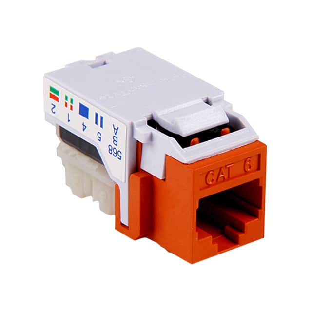 RJ45FC6-ORN INSERT RJ45 JACK TO IDC CONN
