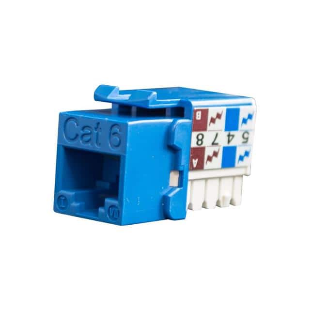 S45-3690BL CAT6 BLUE 110 KEYSTONE - 1 EA/BA