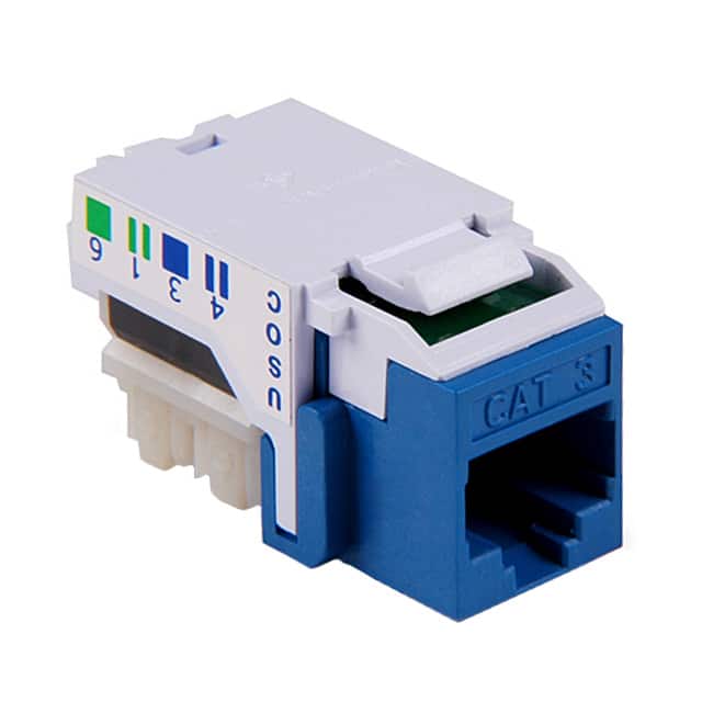 RJ11FC3-BLU INSERT 6P6C JACK TO IDC CONN