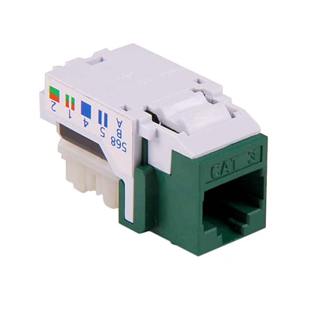 RJ11FC3-GRN INSERT 6P6C JACK TO IDC CONN