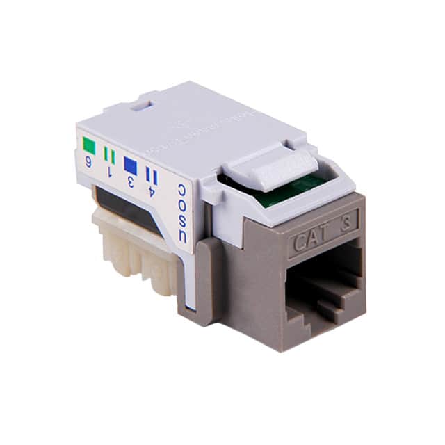 RJ11FC3-GRY INSERT 6P6C JACK TO IDC CONN